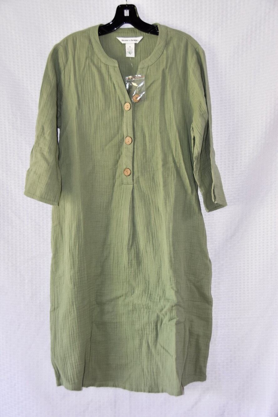 Drapers and Damons Easy Breezy Gauze Sheath Dress Size Small NEW!!!